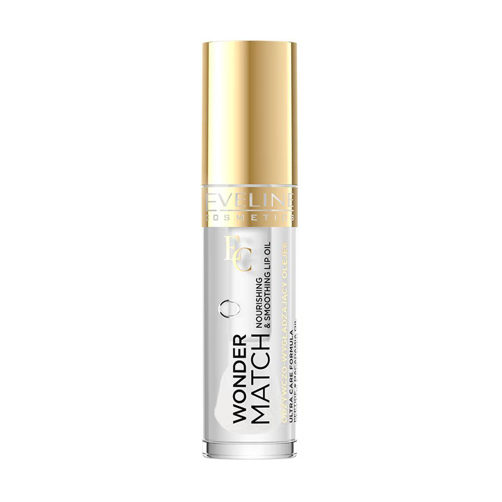 Олія для губ Eveline Cosmetics Wonder Match Nourishing &amp; Smoothing Lip Oil 01 Clear, 5 мл